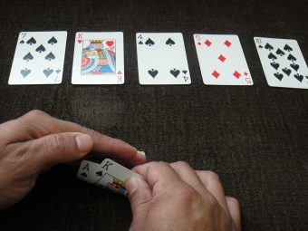 Flush Poker Hand